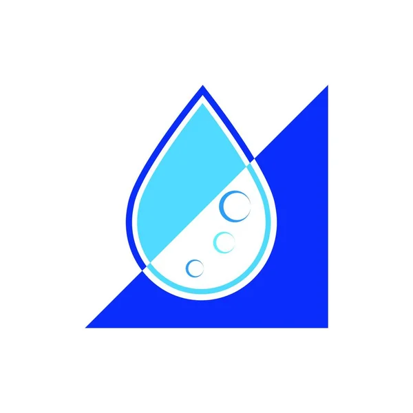 Símbolo Signo Logotipo Gota Agua Abstracto Sobre Fondo Blanco — Archivo Imágenes Vectoriales