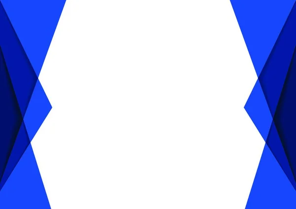 Fondo Geométrico Azul Con Capas Sombras Ilustración Gráfica Moderna Simple — Vector de stock