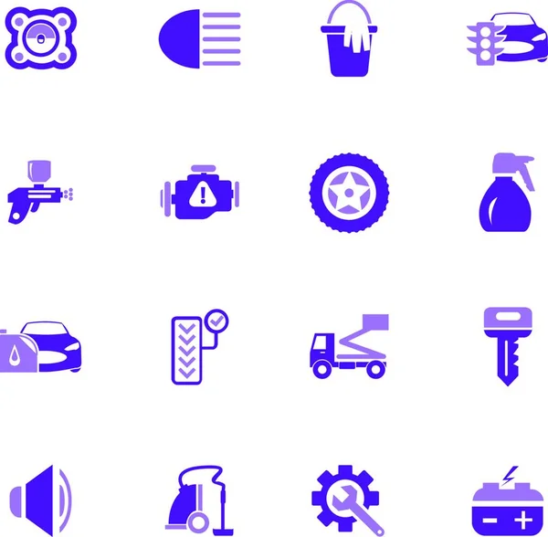 Conjunto Iconos Vectoriales Para Uso Personal Comercial — Vector de stock