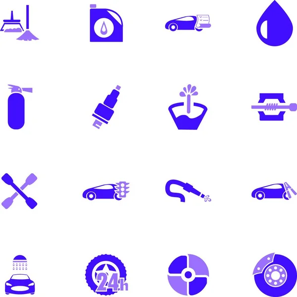 Auto Vektor Icon Set — Stockvektor