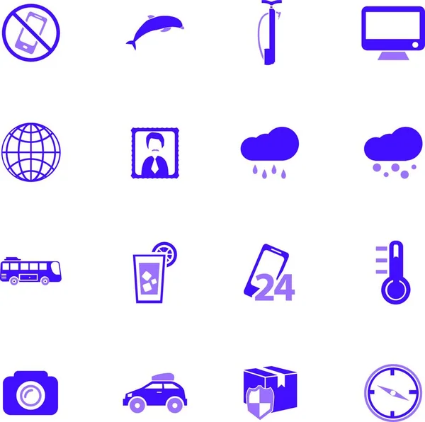 Set Icone Web Progettazione Dell Interfaccia Utente — Vettoriale Stock