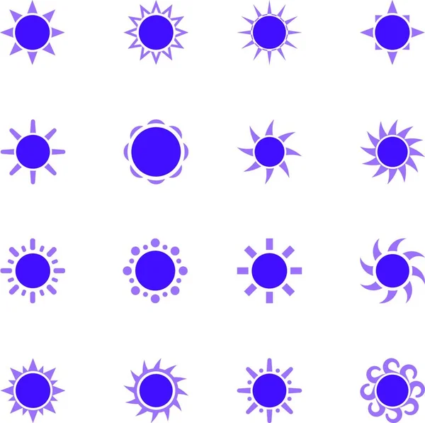 抽象的な背景に太陽のアイコンが — ストックベクタ