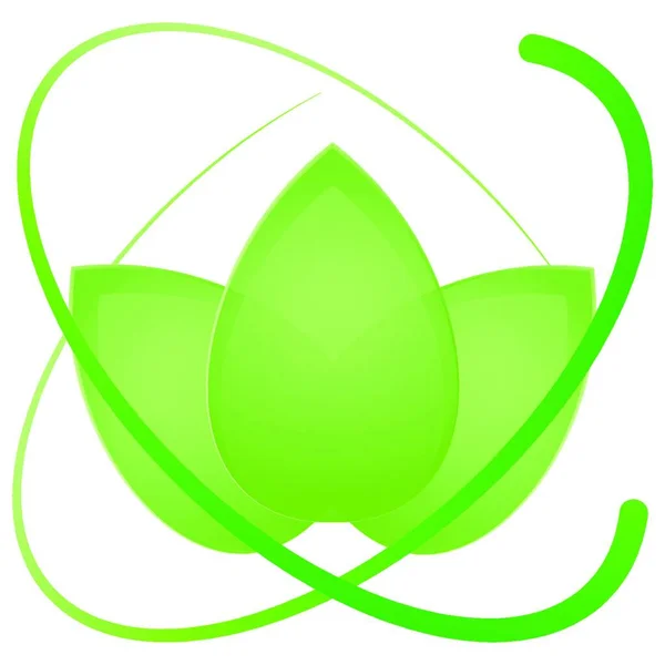 Feuilles Plantes Naturopathe Bien Être Massage Jardinier Logo Icône — Image vectorielle