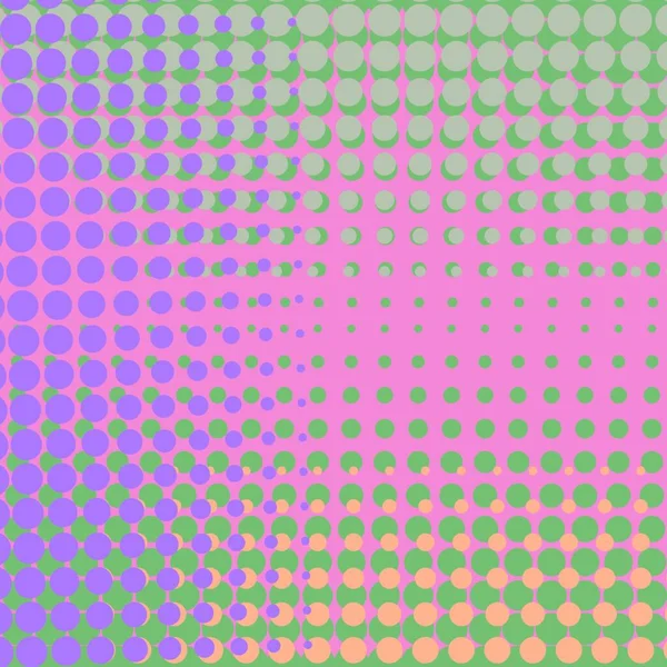 Gekleurde Halftone Achtergrond Kleurrijke Gestippelde Abstract Texture Vuile Beschadigde Gevlekte — Stockvector