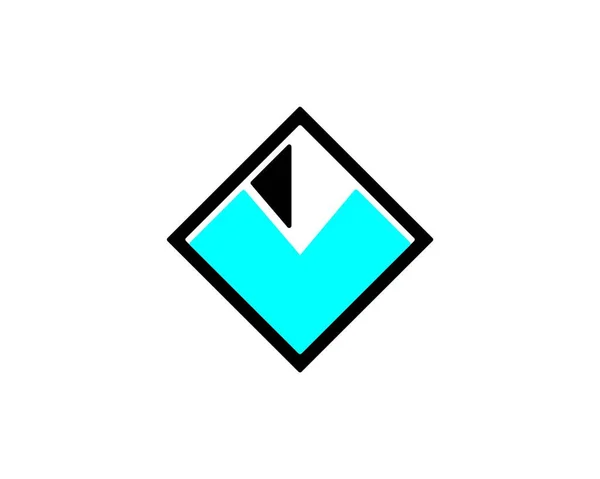 Diamond Logo Vector Pictogram Sjabloon — Stockvector