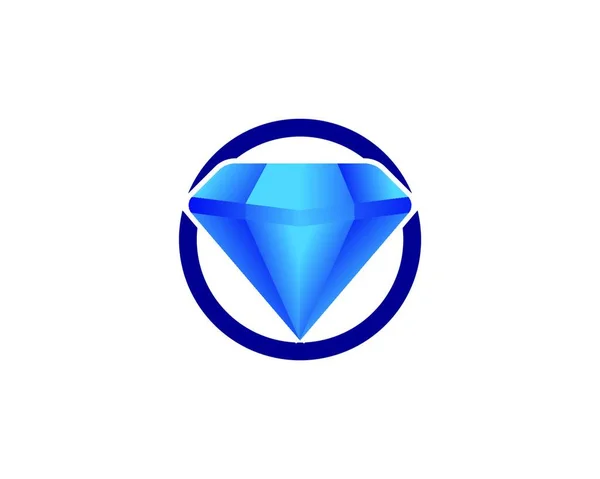 Icono Del Logotipo Del Diamante Vector Ilustración Diseño Plantilla — Archivo Imágenes Vectoriales