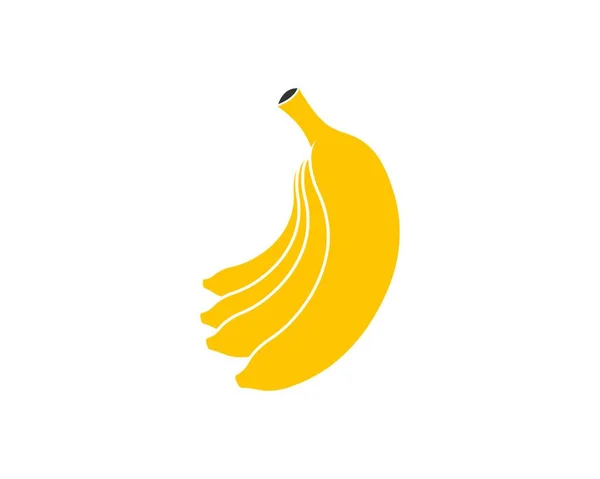 Banán Ikon Vektor Illusztráció — Stock Vector