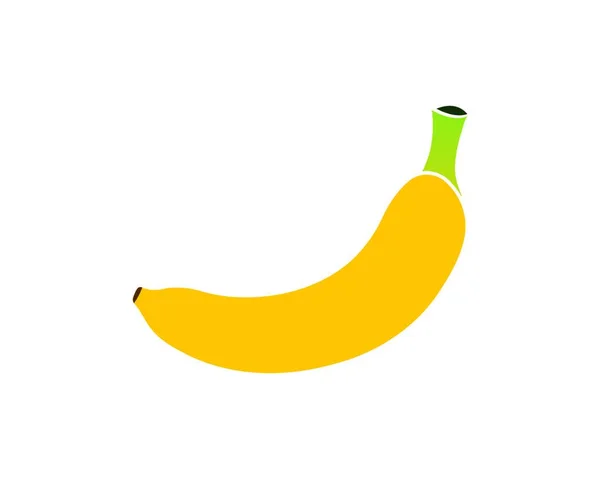 Banane Icône Vectoriel Illustration Modèle Conception — Image vectorielle