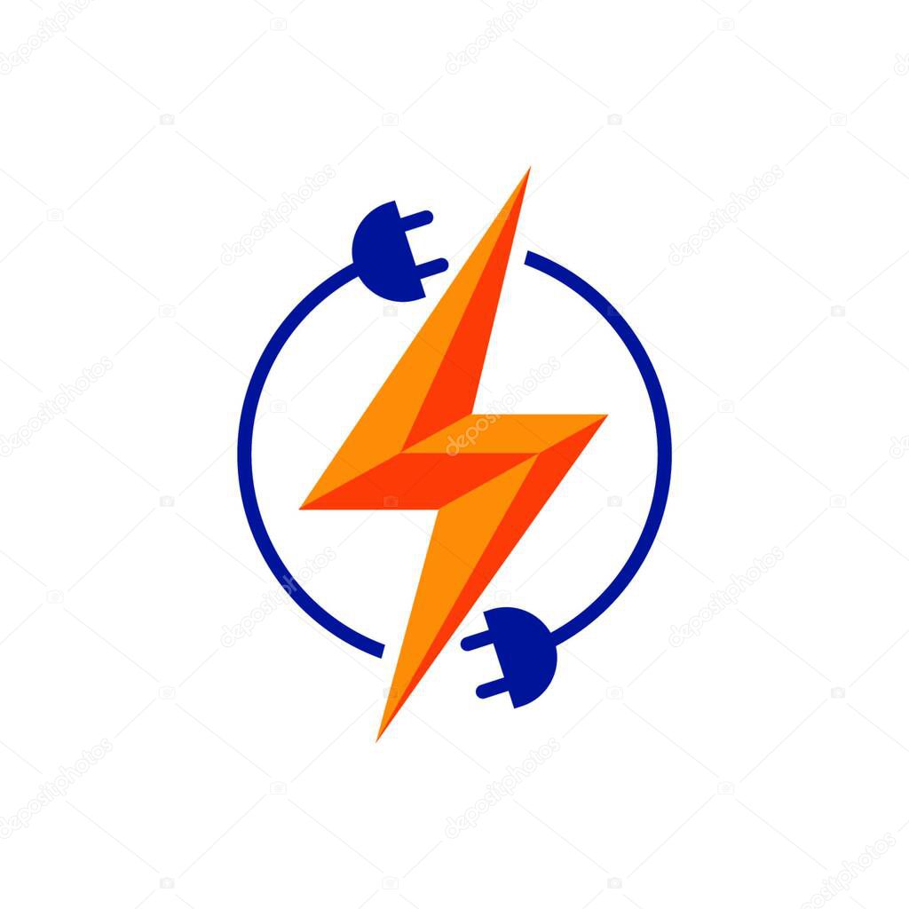 Electricity Logo template Lighting bolt sign symbol Power Energy Logo Design Element Power Energy Logo Template