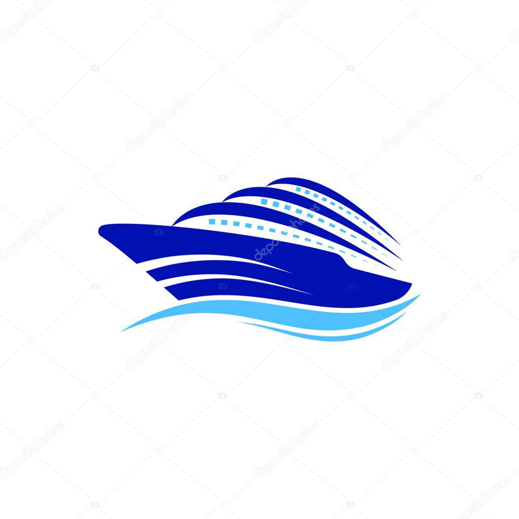 Ship Logo, Cruise Or Ship Logo, Boat logo