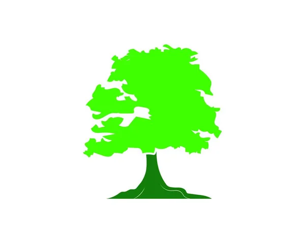 Arbre Logo Icône Vectoriel Illustration Design — Image vectorielle