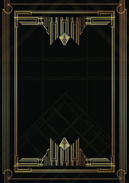 Luxe Geometrische Achtergrond Vector Geïllustreerd Vintage Bruiloft Uitnodiging Wenskaart Art — Stockvector