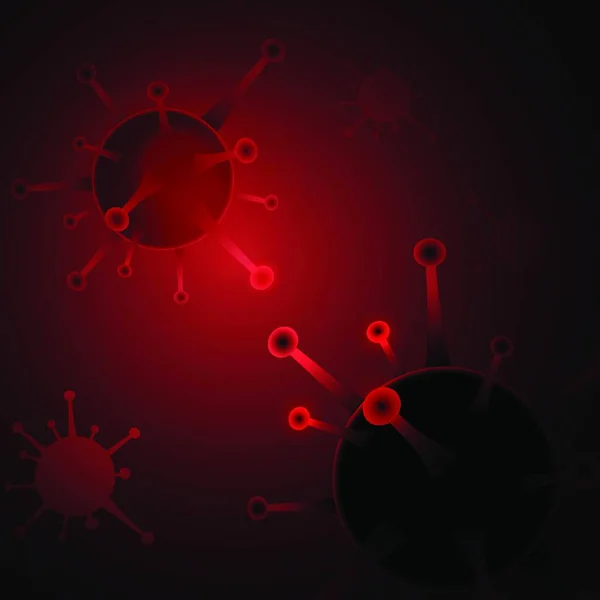 Carte Molécule Coronavirus Créé Fond Vecteur Stock — Image vectorielle