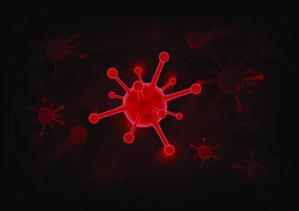 病毒感染3D例证 — 图库矢量图片