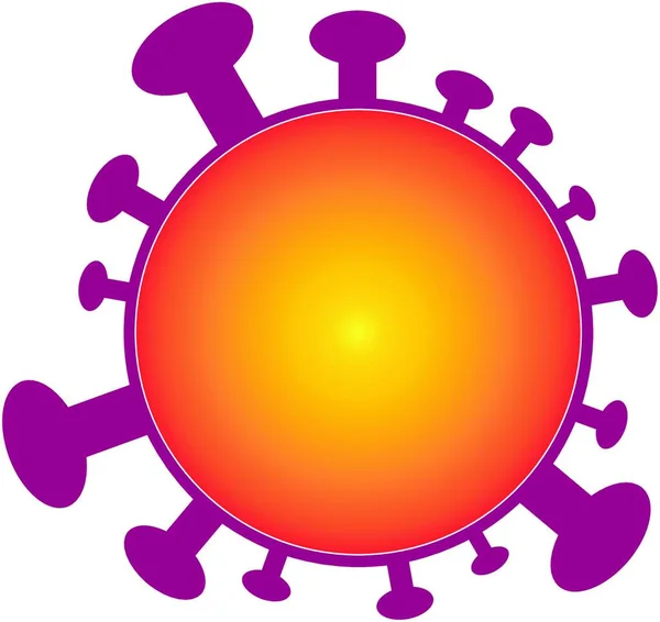 Virus Pictogram Vector Illustratie — Stockvector