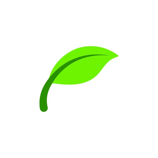 Modèle Vectoriel Conception Logo Feuille — Image vectorielle