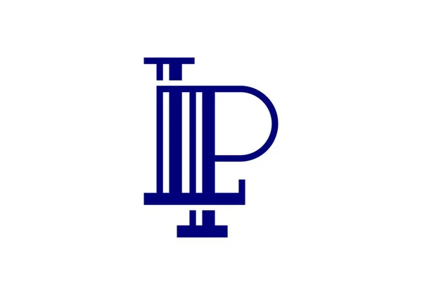 Pイニシャルレターロゴデザインベクトルテンプレート 企業アイデンティティのためのグラフィックアルファベットシンボル — ストックベクタ