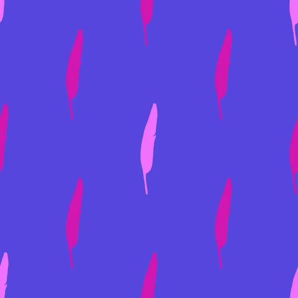 Ультрафіолетове Пташине Перо Безшовний Візерунок Векторні Ілюстрації — стоковий вектор