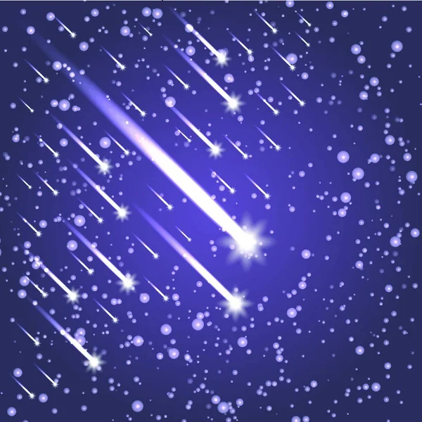 Abstrakt Bakgrund Med Glödande Stjärnor Och Gnistrar — Stock vektor