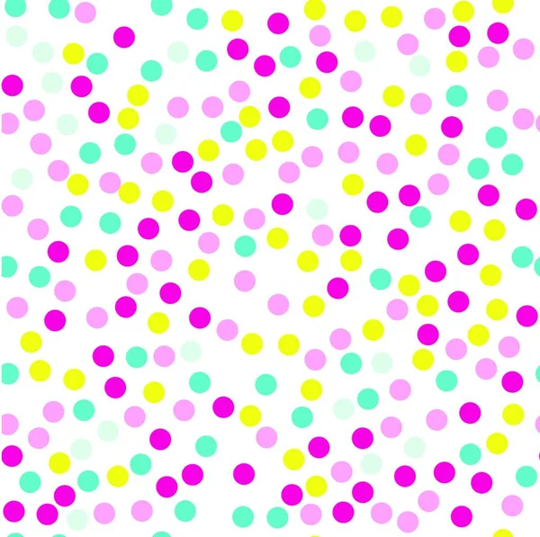 Bezproblémové Polka Dot Pattern Vektorové Ilustrace — Stockový vektor