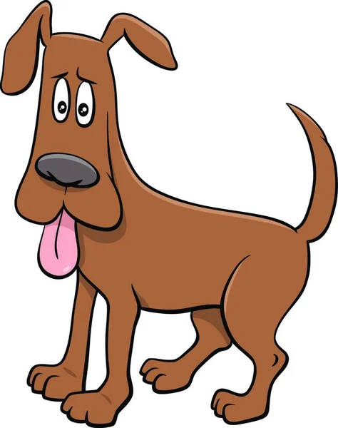 Vector Illustratie Van Hond Cartoon — Stockvector