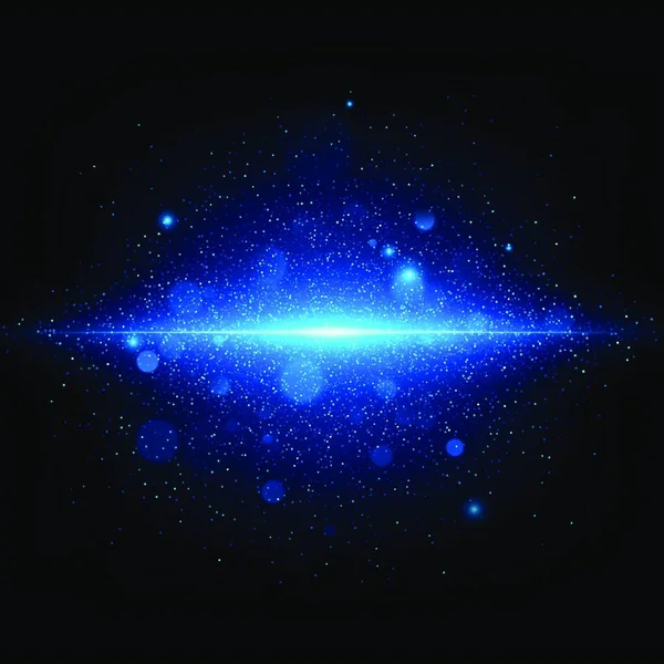 Fond Abstrait Avec Des Étoiles Brillantes Des Particules Lumière — Image vectorielle