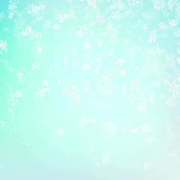 Fond Abstrait Noël Avec Flocons Neige — Image vectorielle