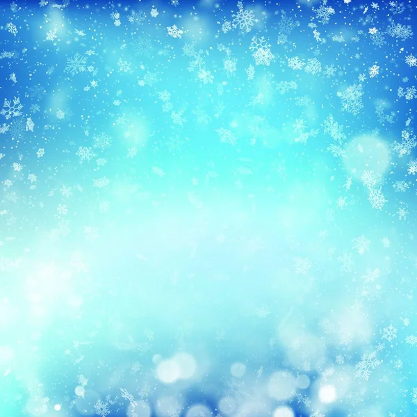 Fondo Navidad Con Copos Nieve — Vector de stock