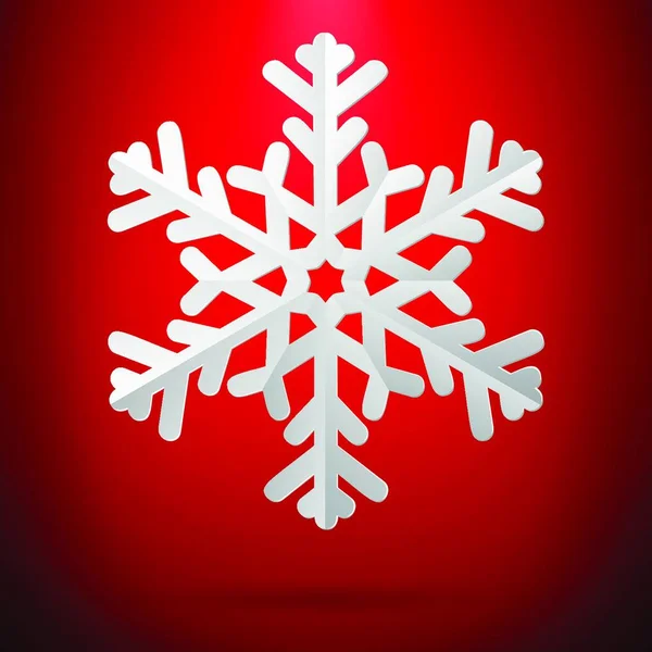 Εικονίδιο Νιφάδας Χιονιού Επίπεδη Απεικόνιση Του Μοτίβου Διάνυσμα Νιφάδες Χιονιού — Διανυσματικό Αρχείο