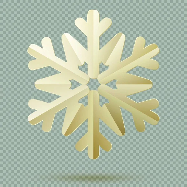 Weihnachtskarte Mit Schneeflocke Vektorillustration — Stockvektor