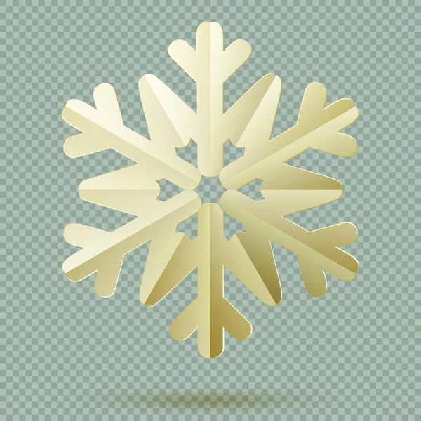 Tarjeta Navidad Con Copo Nieve Ilustración Vectorial — Vector de stock