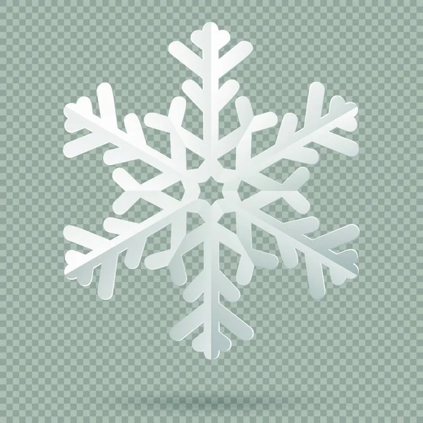 Sneeuwvlokje Pictogram Vectorillustratie — Stockvector