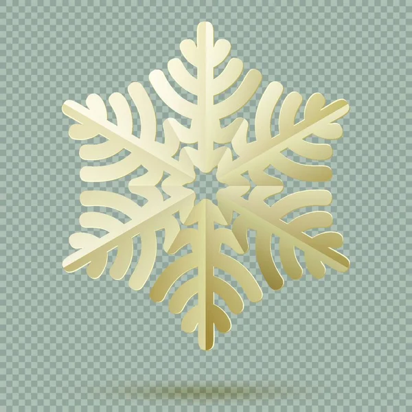 Icône Flocon Neige Noël Illustration Vectorielle — Image vectorielle