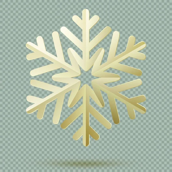 Snowflake Icon Vector Illustration — Stock Vector