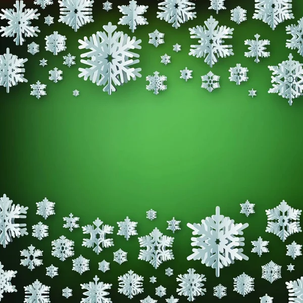Christmas Background Snowflakes Stars — Stock Vector