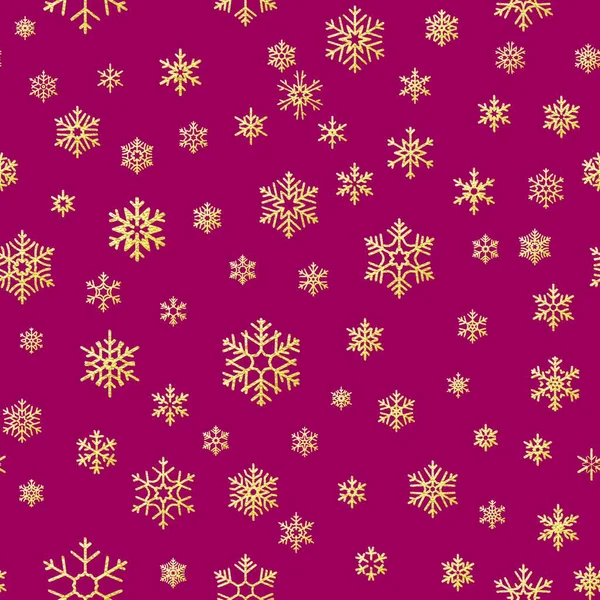 Fondo Navidad Con Copos Nieve Ilustración Vectorial — Archivo Imágenes Vectoriales