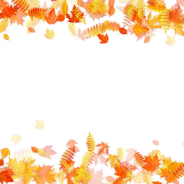 Autumn Leaves Background Vector Illustration — Stock Vector