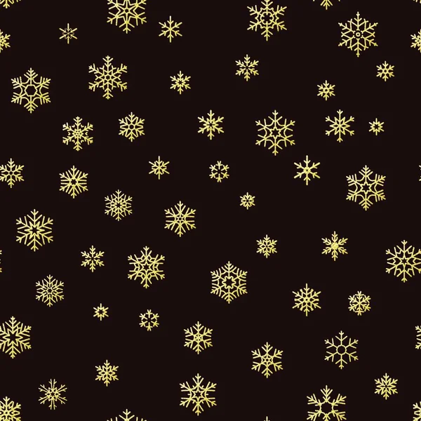 Seamless Pattern Christmas Snowflakes Vector Illustration — Stock Vector