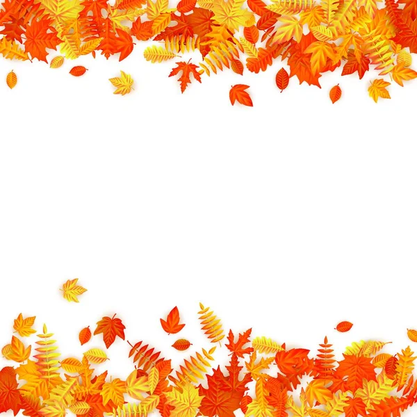 Autumn Leaves Background Vector Illustration — Stock Vector