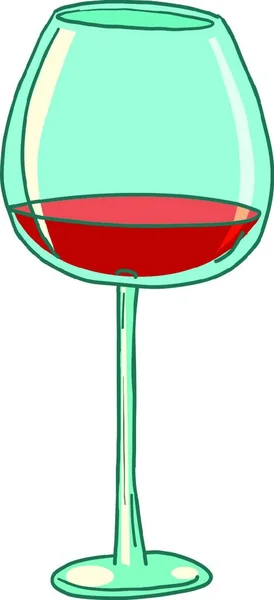 赤ワインのグラス コミック漫画毛穴アートレトロベクトルキッチュヴィンテージ — ストックベクタ