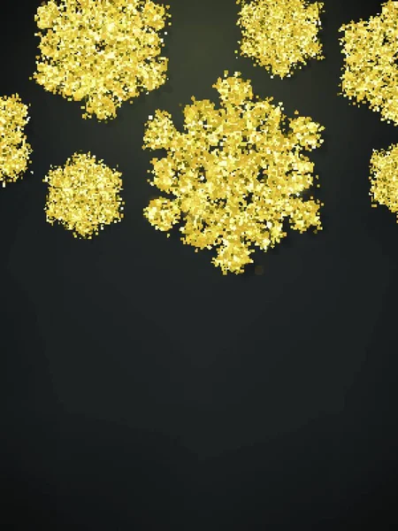 Χρυσό Glitter Φόντο Χρυσά Κομφετί Εικονογράφηση Διανύσματος — Διανυσματικό Αρχείο