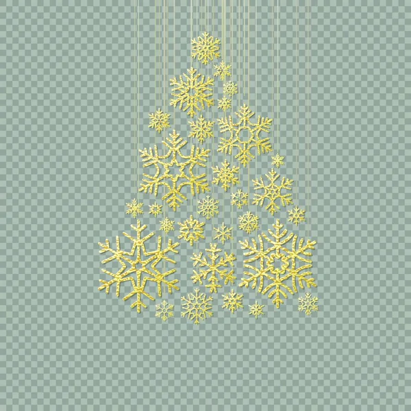 Fundo Natal Com Flocos Neve Ilustração Vetorial — Vetor de Stock