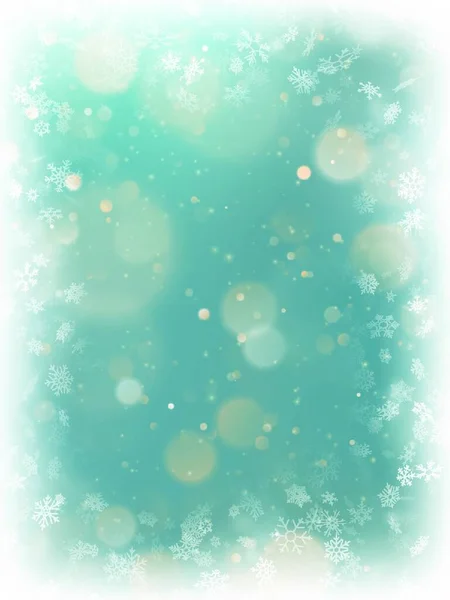 Fondo Navidad Con Copos Nieve Nieve — Vector de stock