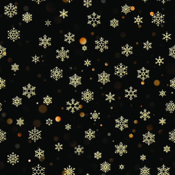 Fondo Navidad Con Copos Nieve Ilustración Vectorial — Vector de stock