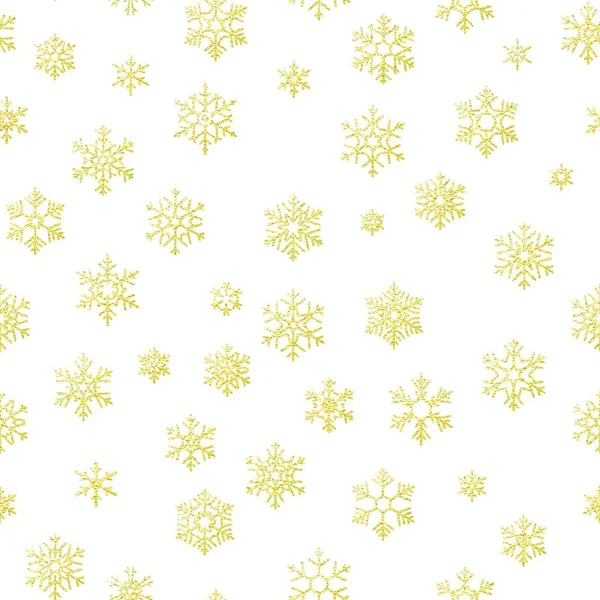 Απρόσκοπτη Μοτίβο Νιφάδες Χιονιού Εικονογράφηση Διανύσματος — Διανυσματικό Αρχείο