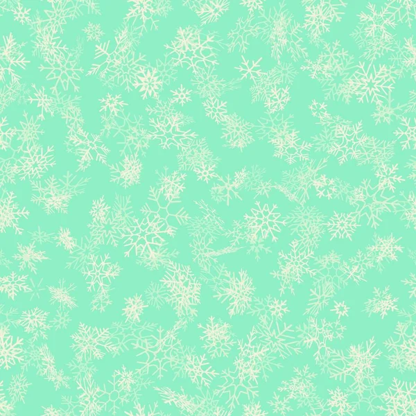 Απρόσκοπτη Μοτίβο Νιφάδες Χιονιού Εικονογράφηση Διανύσματος — Διανυσματικό Αρχείο