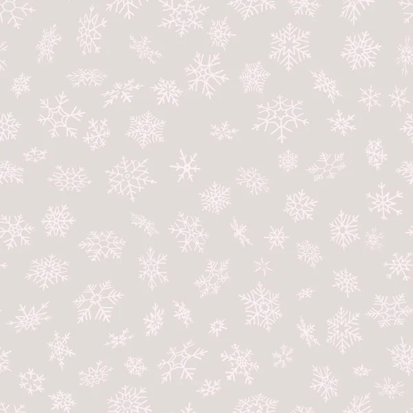 Fondo Navidad Con Copos Nieve Ilustración Vectorial — Vector de stock