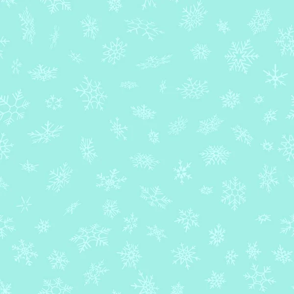 Nieve Sobre Fondo Azul — Vector de stock