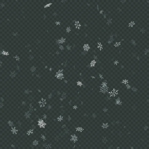 Dunkelblaues Vektorlayout Mit Schneeflocken Sternen — Stockvektor