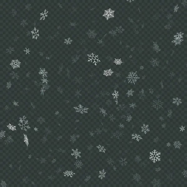 Fondo Navidad Abstracto Con Copos Nieve — Archivo Imágenes Vectoriales